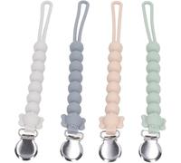 Yemaesre-Attache-Tétine, Attache-Sucettes 4 Pièces Attache-Sucettes En Silicone Dr Browns Sucettes Fermement Serrer Attache-Sucette En Silicone Souple Nouveau-Né Sans Danger Pour Bébé, Silicone Pacif