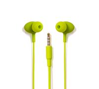 YEMAESRE-Basic Gamma Écouteurs Intra-Auriculaires Filaires, Microphone Intégré, Pr Jack 3,5 Mm, Léger, Appels Mains Libres Et Musique (Vert)