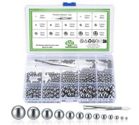 YEMAESRE-Billes De Précision En Acier Inoxydable, 600 Pièces Boules De Roulement À Billes, Roulement À Bille En Acier De Précision Métrique, Boules Billes Métalliques Acier Inox Pour Roues De Bicycle
