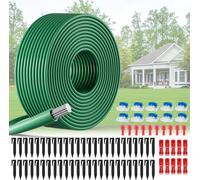 YEMAESRE-Câble Périphérique 50M Pour Tondeuse Robot Avec 50 Piquets & 10 Connecteurs De Câble & 10 Bornes De Connexion & Gants Marteau, Accessoires Pour Tondeuse Robot Compatible Avec Bosch, Gardena,