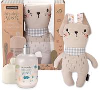 Yemaesre-Cadeau Bébé Cologne Sense + Peluche Bébé, Eau De Cologne Sans Alcool Pour Bébés, Eau Parfumée, Testé Dermatologiquement, Convient Peaux Sensibles, 94% Ingrédients Origine Naturelle, 100 Ml