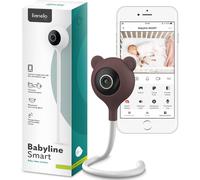Yemaesre-Care Babyline Smart Babyphone Smartphone Intelligent, Camera Bebe Wifi, Application Mobile, Détection De Mouvement Et De Son, Visibilité Dans L'obscurité (White) (White)