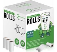 Yemaesre-Carton De 100 Bobines De Papier Thermique Pour Carte Bleue - Rouleaux Thermiques 57x30x12mm Pour Ticket De Caisse/Reçu Carte Bancaire/Rouleau Cb/Imprimante - Sans Bpa