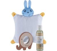 Yemaesre-Coffret Bien-Être Pour Bébé - Coussin Chauffant, Anneau De Dentition En Bois Et Silicone, Huile De Mas Bio 100ml - Cadeau Dès La Naissance