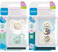 Yemaesre-Dental Sucette Supreme 0-6 Mois, Lot De 4, 2 Étui De Stérilisation, Un X