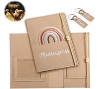 Yemaesre-Étui Pour Carnet De Maternité En Feutre Fait À La Main Avec Compartiments, Pour Ranger Des Échographies, Un Carnet De Vaccination, Une Carte D'assurance, Etc. Joli Cadeau Pour Les Femmes Enc