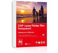 Yemaesre-Feuilled'acétate Transparente Pour Imprimante Laser Et Photocopieuse, Utilisée Pour La Sérigraphie Artisanale (A4 100+20 Feuilles)