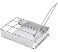 Yemaesre-Grillepain Pliable En Acier Inoxydable, Grille-Pain Avec Filet En Maille Pour Les Activités De Plein Air Comme Le Camping, La Randonnée Et Les Pique-Niques, A6fur0d2i3uxkk75ap4eonm92