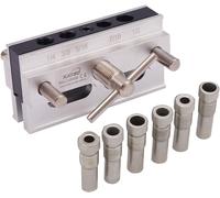 YEMAESRE-Katsu Kit De Gabarit De Goujonnage Auto-Centrant,Tailles Impériales,Guide De Perçage De Trous Outil De Localisation De Positionneur De Travail Du Bois Pour Bois Épais 105409