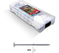 Yemaesre-L-Boxx Micro Camping Set De Vis Pour Tentes 8x160 Mm (10 Pcs.) + Rondelles Correspondantes Et 1x Embout Tx40, Transport Confortable Grâce À La L-Boxx Encliquetable, 21 Pièces, 094901513