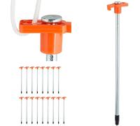 Yemaesre-Lot De 18 Piquets De Fixation, Pour Sols Durs, 25 Cm, Acier, Sardines Robustes Pour Le Camping, Orange