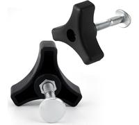 YEMAESRE-Lot De 2 Boutons De Poignée De Tondeuse À Gazon Écrou Boulons Accessoires Pour Tondeuse À Gazon Tondeuse À Gazon Poignée Vis Tondeuse À Gazon Poignée Boutons Pour Tondeuse À Gazon Honda Noir