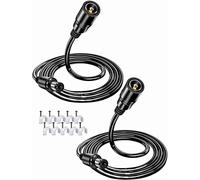 YEMAESRE-Lot De 2 Extensions D'Alimentation 12 V Dc, Connecteurs Mâle À Femelle 5,5 X 2,1 Mm, Câble D'Alimentation 9 V Pour Caméra Ip Wifi Tapo C200 C310 C100 C210 C225
