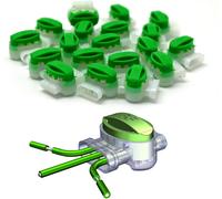 YEMAESRE-Lot De 30 Connecteurs De Câble - Remplis De Graisse - Connecteurs Monoc?ur - Bornes De Connexion - Câble De Délimitation Pour Robot Tondeuse À Gazon - Compatible Avec