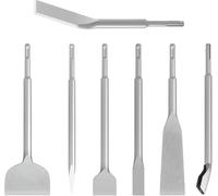 YEMAESRE-Lot De 7 Burins Sds Plus,Y Compris Carrelage,Rainurage,Grattage,Plat,Pointe,Détartrage Et Ciseaux Inclinés Pour Marteau Perforateur Et Rotatif