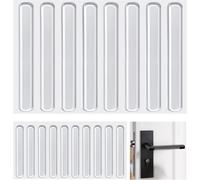 Yemaesre-Lotde 18 Tampons Élastiques Transparents Pour Meubles - En Silicone - Pour Poignées De Porte - Protection Murale Pour Tiroirs, Armoires, Congélateurs, Couvercles De Toilettes (10 X 63 Mm + 8