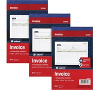 Yemaesre-Lotde 3 Carnets De Factures Autocopiants En 2 Parties, Feuillet De Vente Horizontal, 14,5 X 21,6 Cm, 50 Ensembles Par Livre (Dc5840-3)