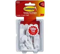 YEMAESRE-LotDe 6 Petits Crochets Utilitaires Et 12 Bandes Adhésives, Blanc ¿ Suspension Sans Dommage ¿ Peut Contenir Jusqu'À 450 G