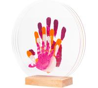 Yemaesre-Louyou Empreintes De Bonheur - Kit Empreinte De Mains Famille De 4 - Couleurs Nacré - Cadeau Naissance Bébé Fille Ou Garçon - Fête Des Mères Ou Des Pères - Coffret Souvenir - Made In France