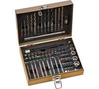 YEMAESRE-Max-Box 67 Pcs.Set De Forets Et D'Embouts,Composé D'Embouts,De Forets,D'Embouts Longs,De Douilles,De Forets À Pierre & De Forets À Bois Dans Un Coffret Métallique Robuste