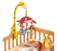 Yemaesre-Mobile Musical Lit Bébé Avec Musique Et Lumière, Jouet De Berceau Rotatif Et Amovible, Mobile Lit Bébé Berceuse Aux Bébés De 0 À 12 Mois