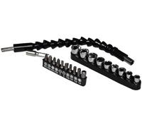YEMAESRE-Mr.Gadget Solutions Tige D'Extension De Foret Flexible De 300 Mm Avec Fixation À Angle Droit De 90°Et Mini Embouts De Tournevis¿Outil De Précision Ultime Pour Les Espaces Restreints Et Les Zo