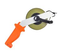 YEMAESRE-Mtre Ruban 50M, Ruban Metre Millimétrique À Cadre Ouvert, Mètre D'Arpenteur 12 Mm De Large Avec Poignée, Ruban À Mesurer Convient Pour Jardin, Piscines, Couloirs, Chantier, Mesure De Grande