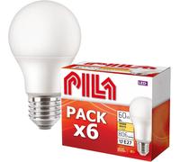 Yemaesre-Paquet De 6 Ampoules Led, Culot Fat (E27), 8 W (= 60 W À Incandescence), 806 Lumens, Non Dimmable, Lumière Blanche C (2700 K), Cri80, Durée De Vie De 15 000 H