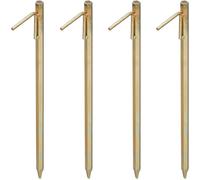 Yemaesre-Piquet De Fixation Lot De 4, Sardine Pour Sols Durs, 50 Cm, Camping, À Enfoncer, Acier Galvanisé, Or