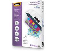 YEMAESRE-Pochette De Plastification A4 80 Microns - Pack De 100 Feuilles Plastifieuse - Technologie Imagelast - Finition Lisse Et Transparent Pour Photos Et Affiches - Enhance 80