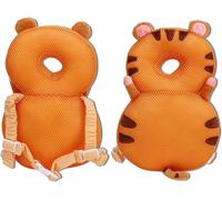 Yemaesre-Protection De Tête Pour Bébé Oreiller À Tête Plate Protection De Tête Pour Bébé Sac À Dos En Forme D'animal Rembourrage En Coton Pp Oreiller De Sécurité Pour La Marche (Tigre)