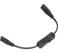 YEMAESRE-Rallonge D'Alimentation, Iec 320 C8 Vers Iec 320 C7 Câble Adaptateur D'Extension D'Alimentation Mâle Vers Femelle Avec Interrupteur Pour Lampe De Bureau 2,5 A 250 V 1500 W 0,98 Pi