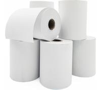 YEMAESRE-Rouleaux Papier Thermique Pour Tpe, Caisses Enregistreuses, Imprimantes Thermiques, Caisses Enregistreuses, Mandrin 12 Mm, Blanc, Facile À Util r (10 Rouleaux 57 X 40 Mm)