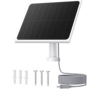 Yemaesre-Security A1 3w Panneau Solaire Pour Caméra Extérieur Sans Fil Batterie, Étanche Ip67, Câble De 4 Mètres, Compatible Avec Caméras De N1, S1 Séries Pour Une Énergie Solaire Infinie