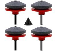 YEMAESRE-Siyi-Xiu 4 Pièces Affuteur Lame Tondeuse Gazon Universel Aigu ur De Tondeuse Accessoires Pour Tondeuses Avec 1Pcs Kit D'Équilibrage De Lame,50 X 47Mm