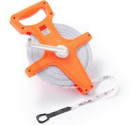 YEMAESRE-TradeOpen Reel Mètre Ruban Avec Rouleau Ouvert, 100 M, Mètre Ruban Industriel Standard Et Métrique, Roue De Mesure Double Face Pour Cour, Champ, Menu rie