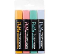 Yemaesre-Vidéo Pastel Cocktail Enveloppe 4 Surligneurs - Couleurs Mandarine-Pamplemousse-Menthe-Glace