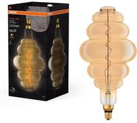 YEMAESRE-Vintage 1906 Gold Tinted Led Lamp, 4.8W, 360Lm, Beehive Shape With 200Mm Diameter & E27 Base, Warm White Light, Dimmable Filament, Life Of Up To 15,000 Hours