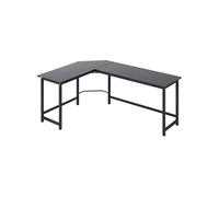 YeMaster Bureau d'ordinateur, bureau d'angle, bureau réglable en hauteur, 168 x 120 x 75 cm, pour la maison, le bureau et l'étude, noir