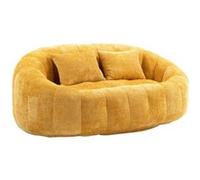YeMaster Canapé poire, canapé paresseux, fauteuil inclinable durable et confortable, adapté à l'intérieur et à l'extérieur, fauteuil inclinable doux décoratif - Jaune Jaune G