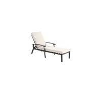YeMaster Chaise de patio Leisure, fauteuil inclinable Leisure, fauteuil inclinable réglable avec coussin, beige