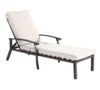 YeMaster Chaise de patio Leisure, fauteuil inclinable Leisure, fauteuil inclinable réglable avec coussin, beige