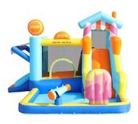 YeMaster Château gonflable pour enfants, parc aquatique extérieur multifonction, avec souffleur de 450 W G