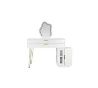 YeMaster Coiffeuse avec miroir à éclairage LED, coiffeuse design extensible, 100*40*78cm