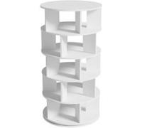 YeMaster Étagère à chaussures rotative, blanche, 5 niveaux, 115 cm de hauteur, convient pour l'entrée ou la chambre Blanc G