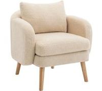 YeMaster Fauteuil simple et moderne, canapé simple, chaise de loisirs, 71*72*71cm, beige Beige G