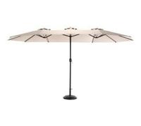 YeMaster Grand parasol d'extérieur double face, parasol à large gamme d'ombre, avec manivelle, couleur kaki kaki G