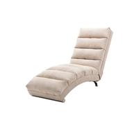 YeMaster Massage Chaise Lounge Indoor avec télécommande, Ergonomique électrique Massage Long Lounger avec 5 modes pour bureau, salon, chambre,Beige