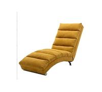 YeMaster Massage Chaise Lounge Indoor avec télécommande, Ergonomique électrique Massage Long Lounger avec 5 modes pour bureau, salon, chambre,Jaune
