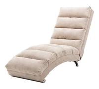 YeMaster Massage Chaise Lounge Indoor avec télécommande, Ergonomique électrique Massage Long Lounger avec 5 modes pour bureau, salon, chambre,Beige Beige G